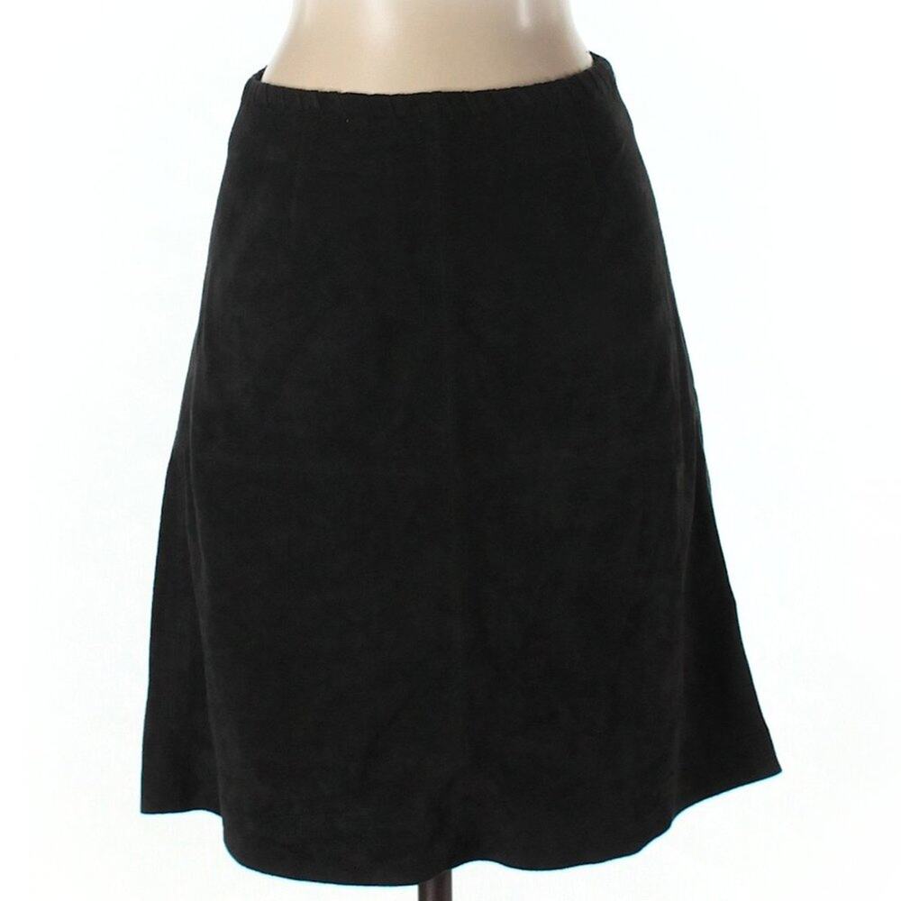 Justfab faux suede soft black skirt size xs